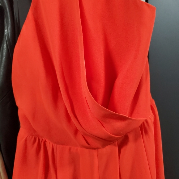 Bebe satin red dress
